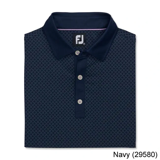 Footjoy Diamond Dot Print Lisle Self Collar - Image 3