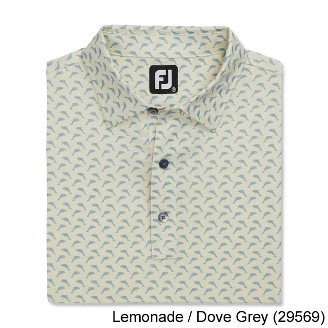 Footjoy Lisle Leaping Dolphins Print Self Collar - Image 5