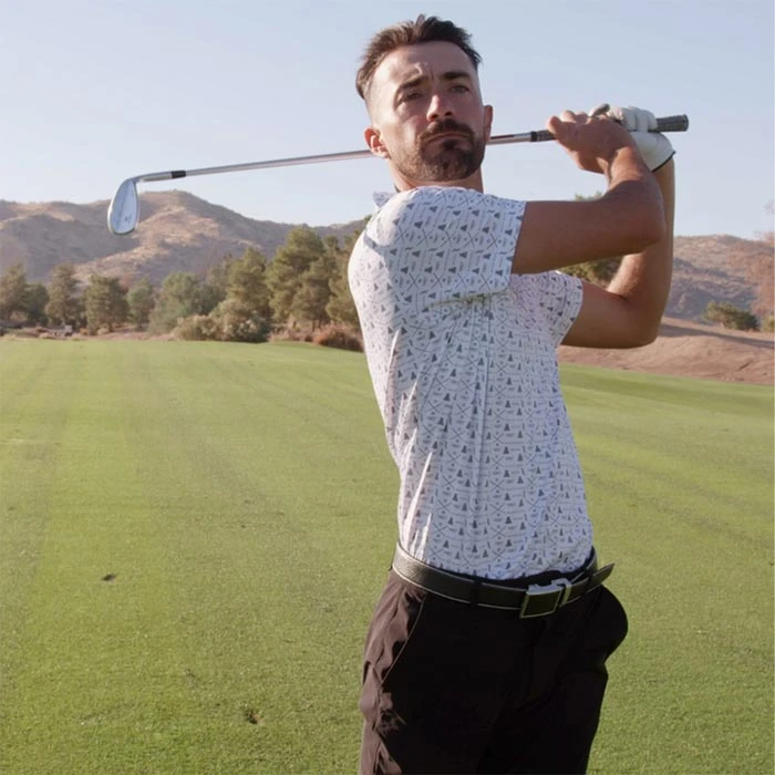 Miura Peter Black Quail Polo Miura Microprint - Image 2