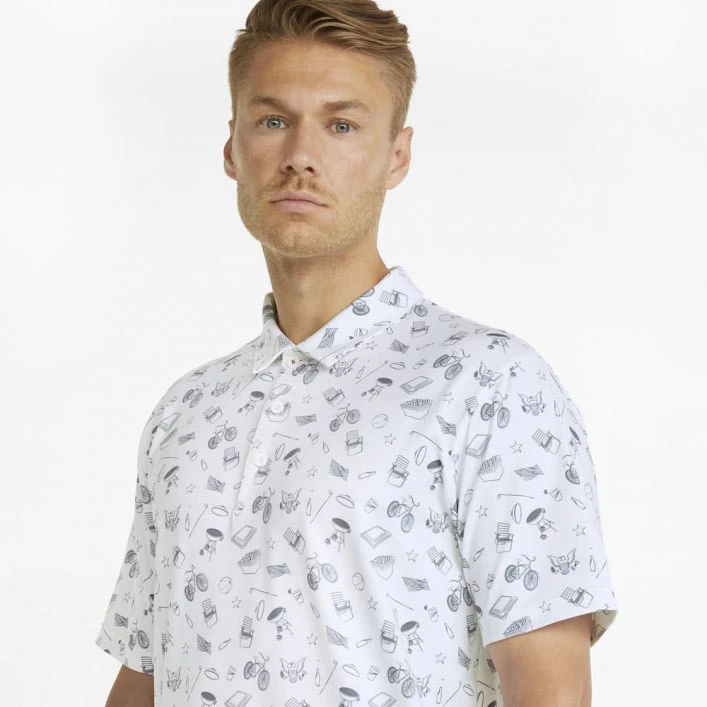 Puma Volition Block Party Golf Polo - Image 7