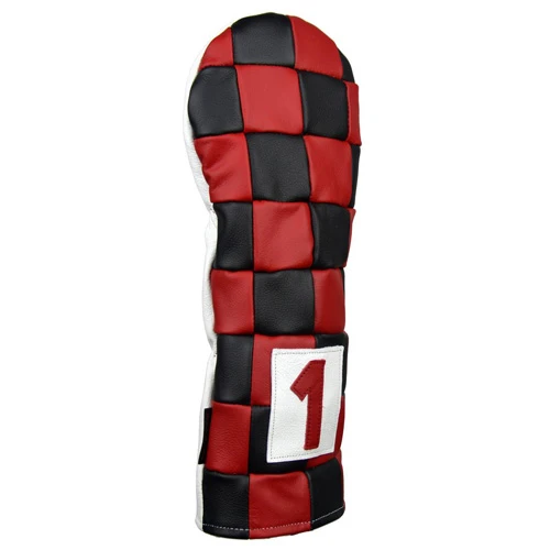 Rose & Fire Checkered Premium USA Leather Headcover - Image 2