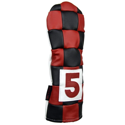 Rose & Fire Checkered Premium USA Leather Headcover - Image 4