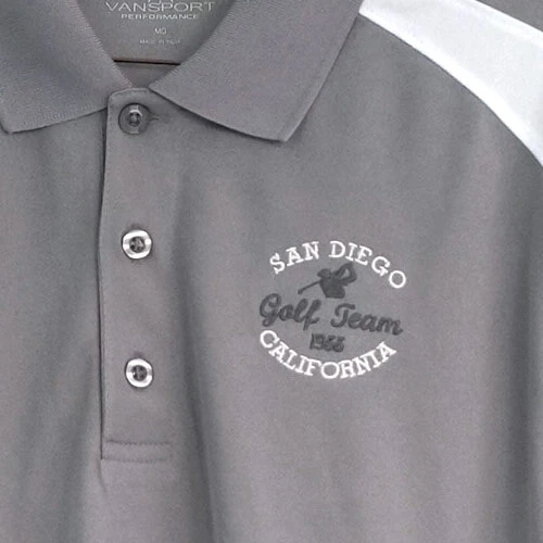 San Diego Gift Omega Sport Block Polo Shirts - Image 2